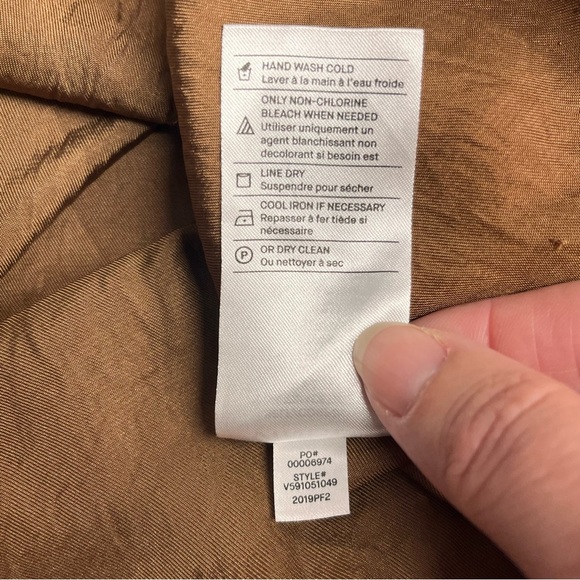 Flawed Vince XS dress pockets adjustable spaghetti strap lace style neckline - Picture 16 of 16